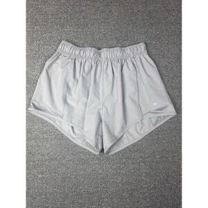 LEG3ND Womens Athletic‎ Running Shorts Light Gray Elastic Waist Mesh Inset Large